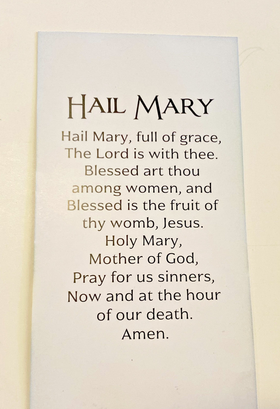 MIraculous Medal Pendant Necklace & Prayer Card, New #AB-281-R2