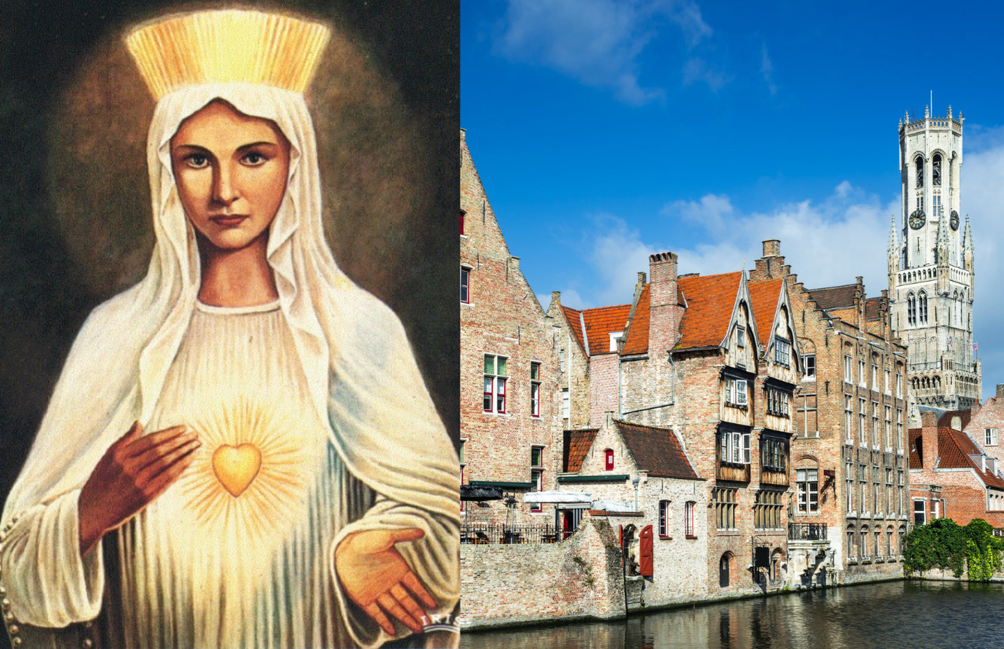 11x17 art print of Our Lady of Beauraing by Journeys of Faith, featuring a detailed religious depiction on high-quality paper.