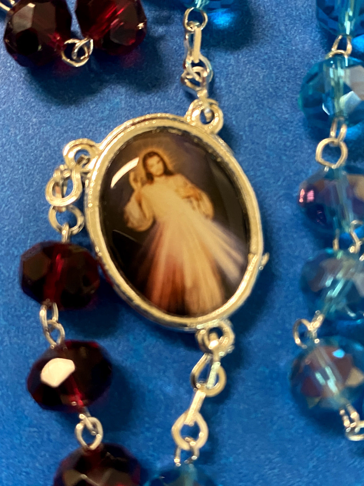 Divine Mercy Handmade Rosary,New from Colombia #L057