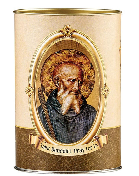 Saint Benedict Devotional Small Candle, New #AB-146 - Journeys of Faith