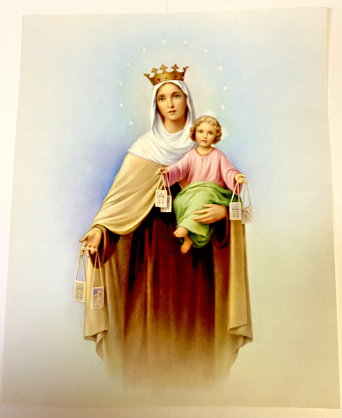 Our Lady of Mount Carmel 8" x 10" Image Print, New #AB-099-J - Bob and Penny Lord