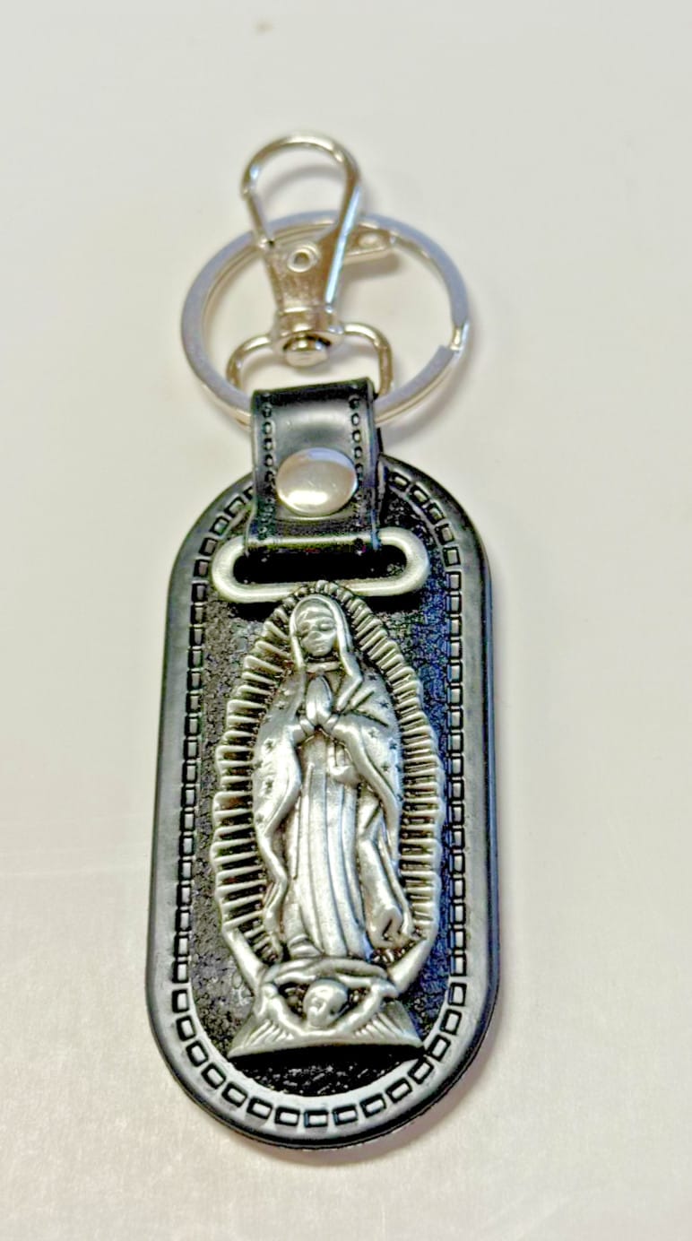 Our Lady of Guadalupe Faux Leather Keychain, New #Gftshp-52 Journeys of Faith Collectibles:Religion & Spirituality:Christianity:Other Christian Collectibles