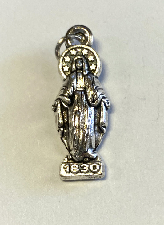 Our Lady of Grace  1" Devotional Charm, New - Journeys of Faith
