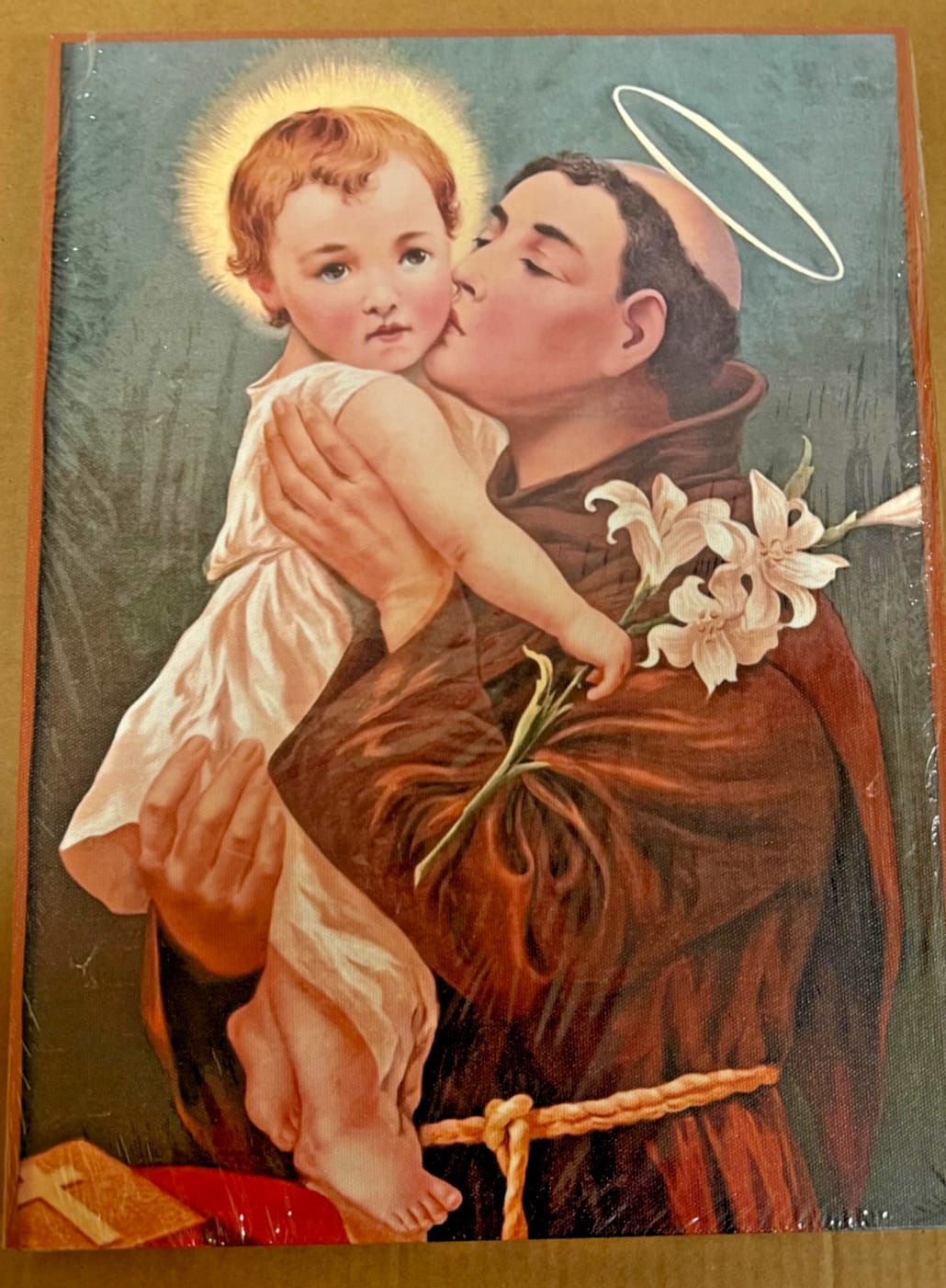 Saint Anthony of Padua Canvas  New #Gftshp-88 Journeys of Faith Collectibles:Religion & Spirituality:Christianity:Plates & Plaques