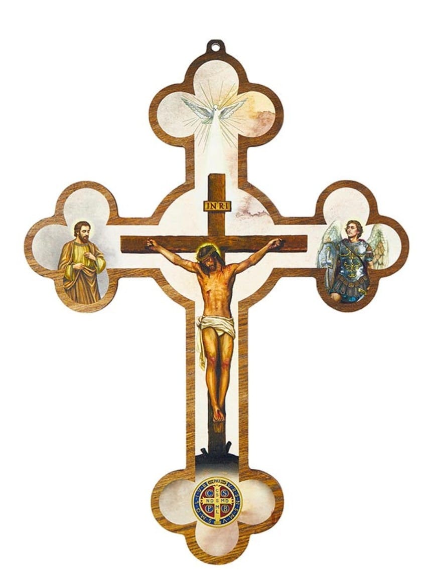 Spiritual Warrior 10.25" Cross, New, #AB-190 Journeys of Faith Collectibles:Religion & Spirituality:Christianity:Crucifixes & Crosses