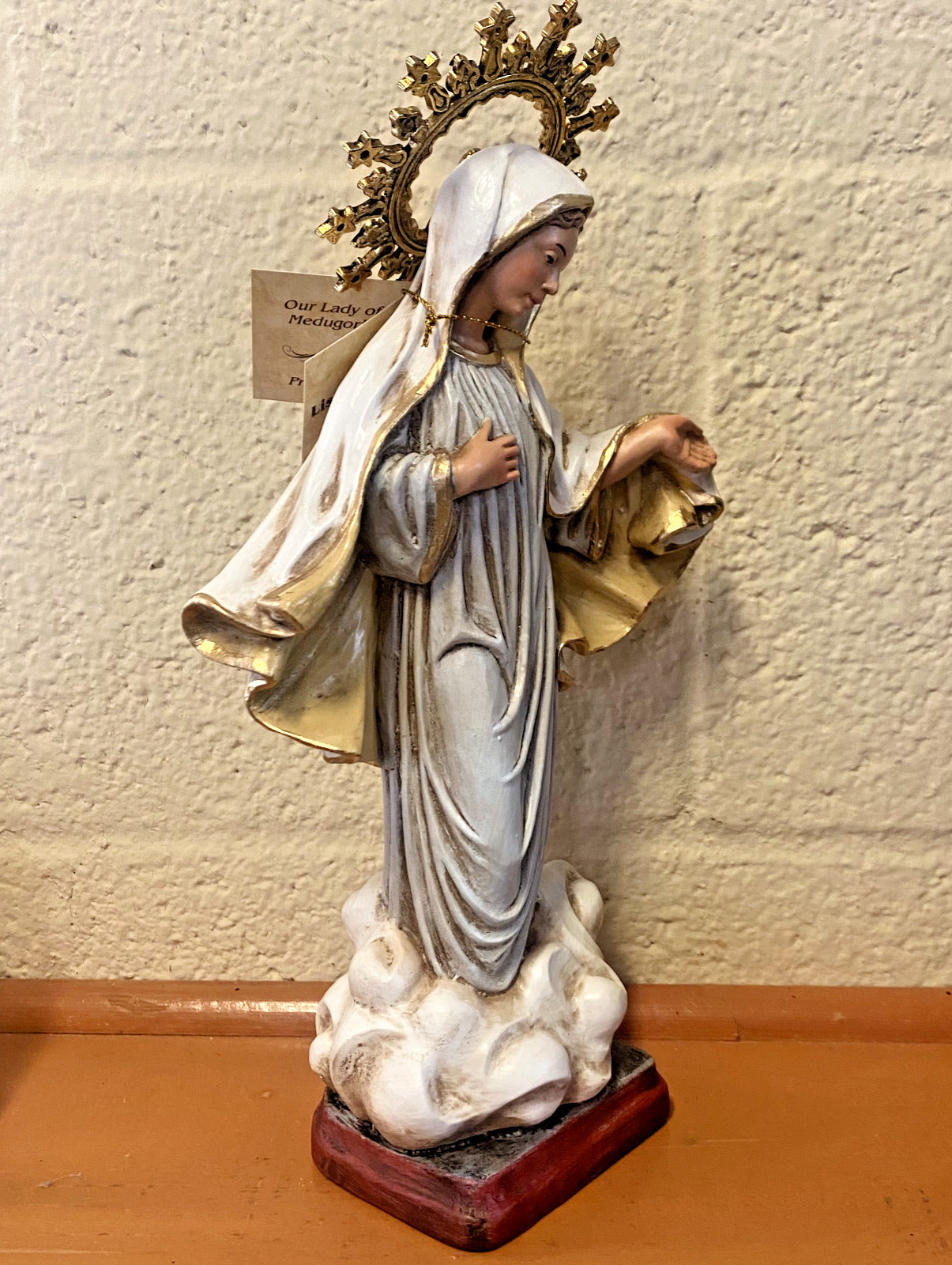 Our Lady of Medjugorje 11"  Statue from Colombia, New #L070