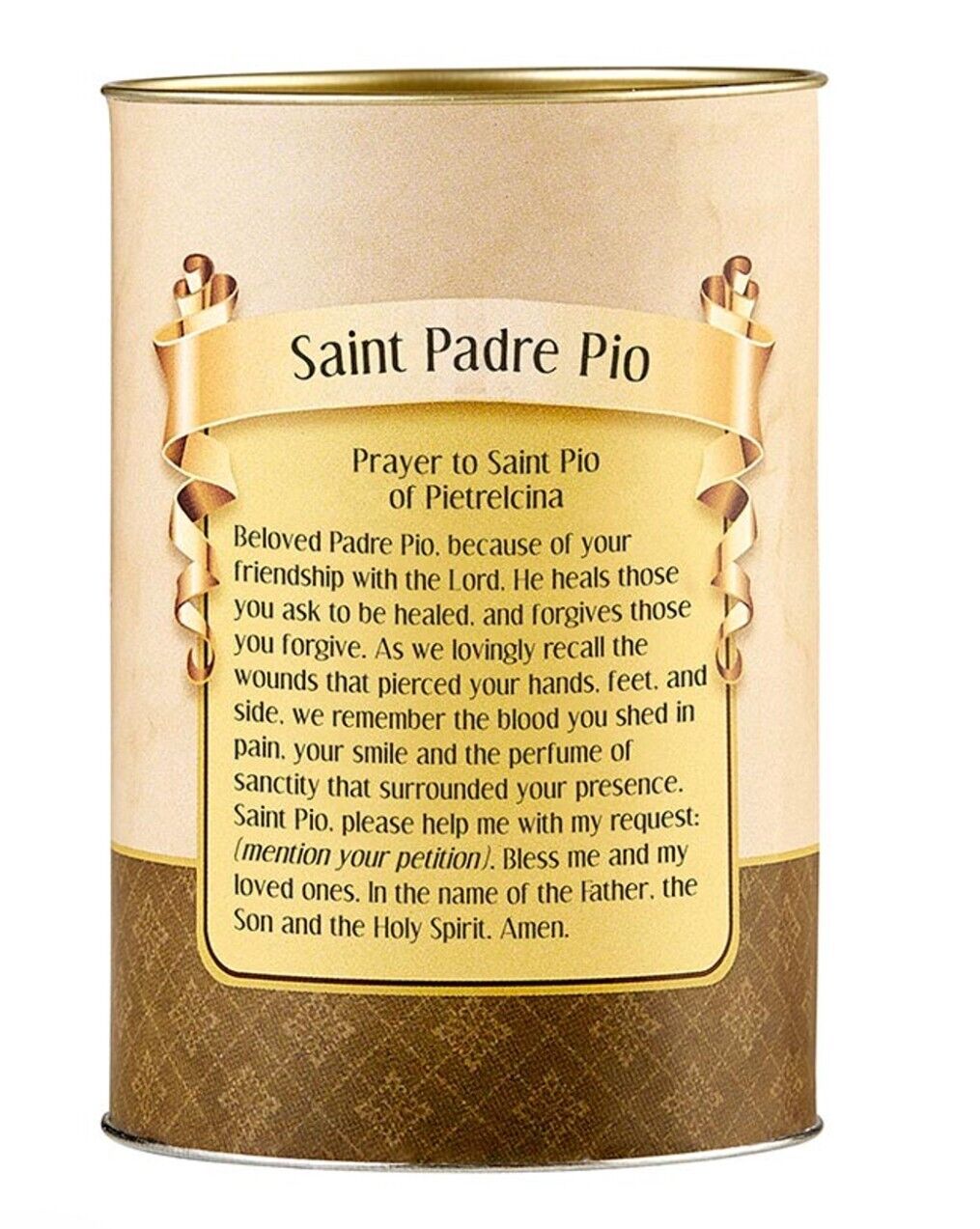 Padre Pio 3.50" Votive Candle, New #AB-221 - Bob and Penny Lord