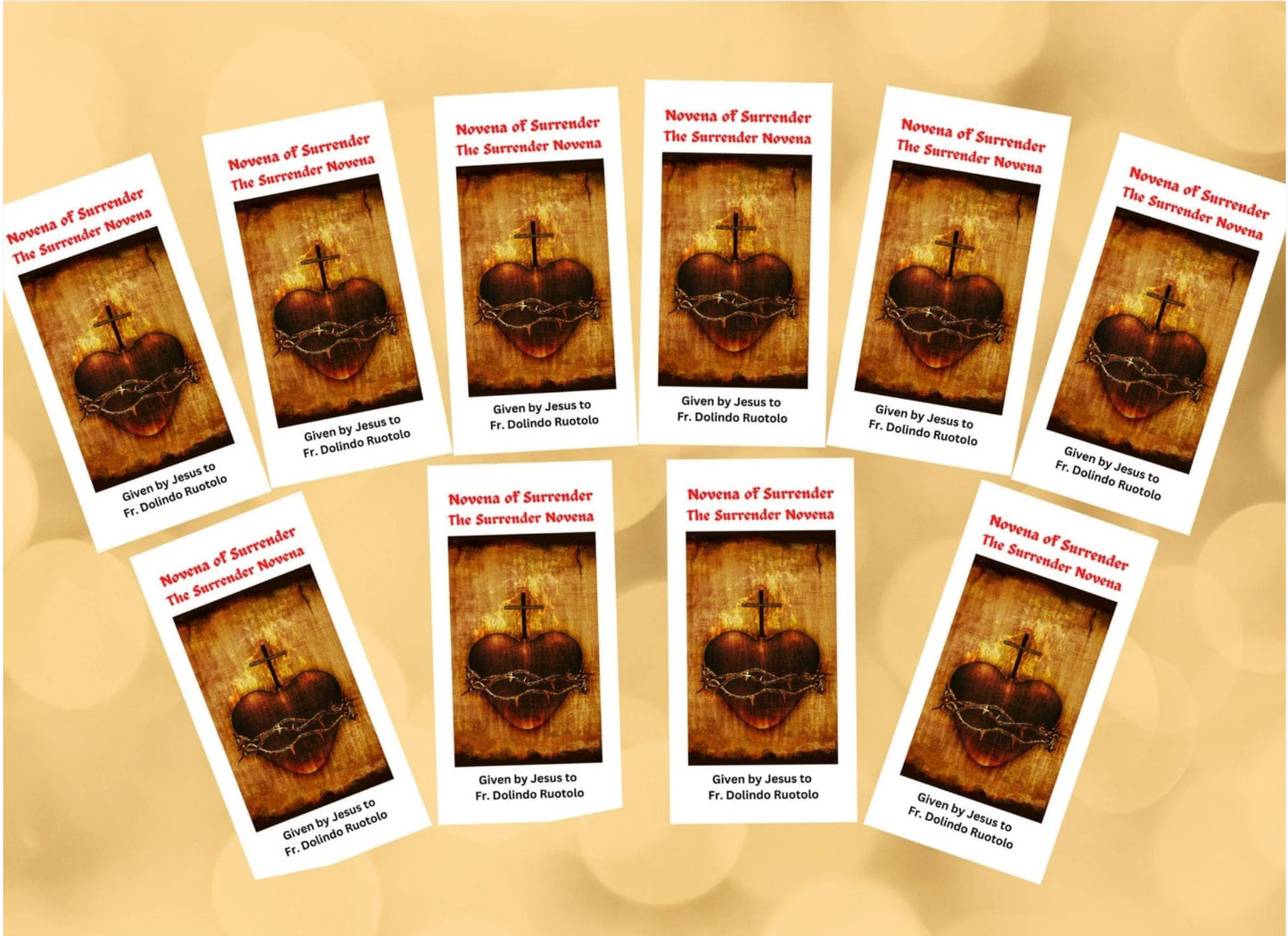 Surrender Novena to the Will of God Trifold Holy Card Packages