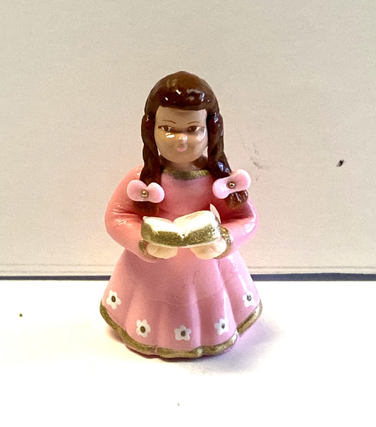 Miniature Jesus and Mother Mary statue by Bob and Penny Lord, 1.75-inch religious collectible from Colombia, depicting Mother Mary as a child.