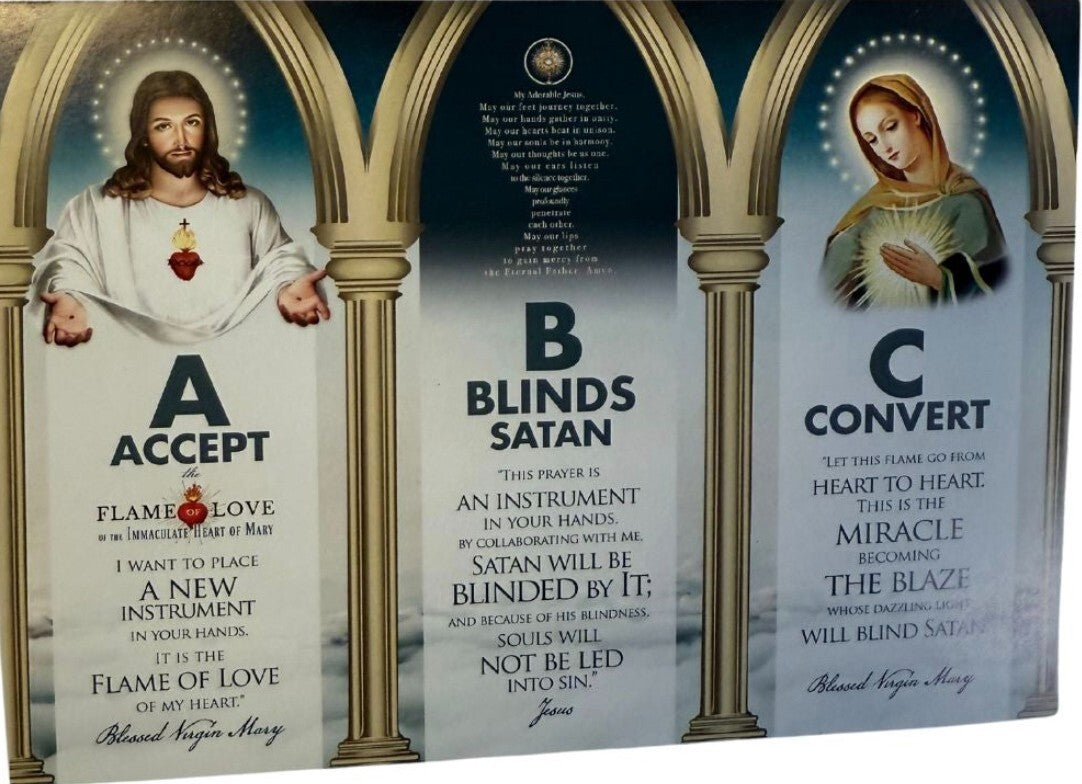 The Unity Prayer of Jesus Prayer Card 7" x 5", New - Journeys of Faith