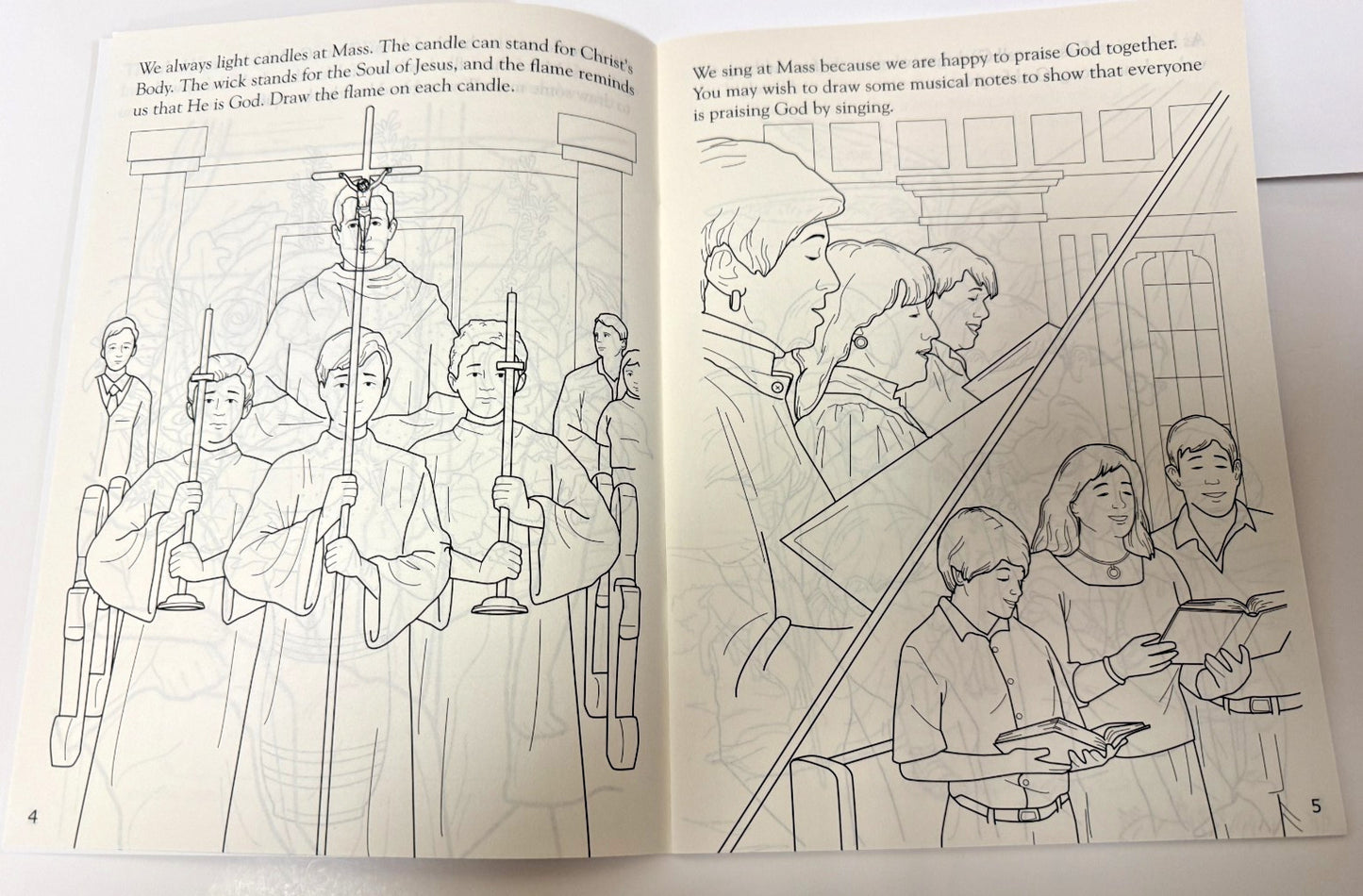 The Sunday Mass Coloring Book for Children, New #AB-431-R2