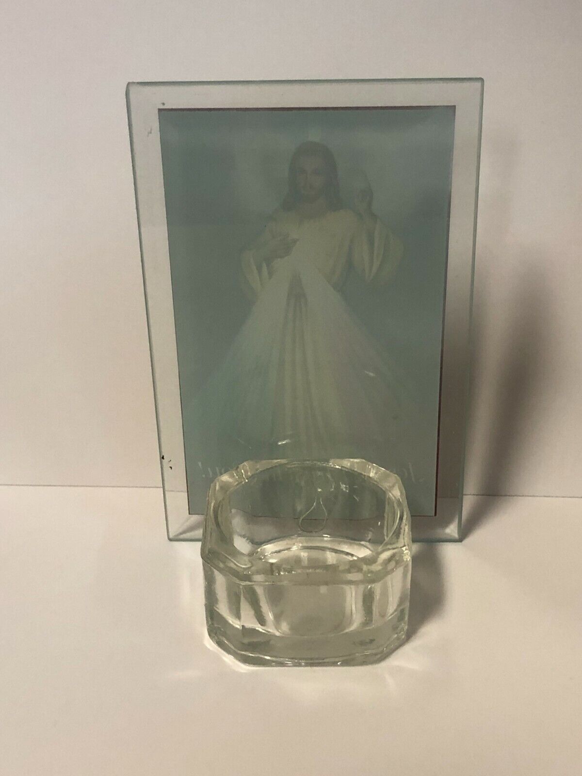 Our Lady of Guadalupe Votive Glass Holder 4.75", New