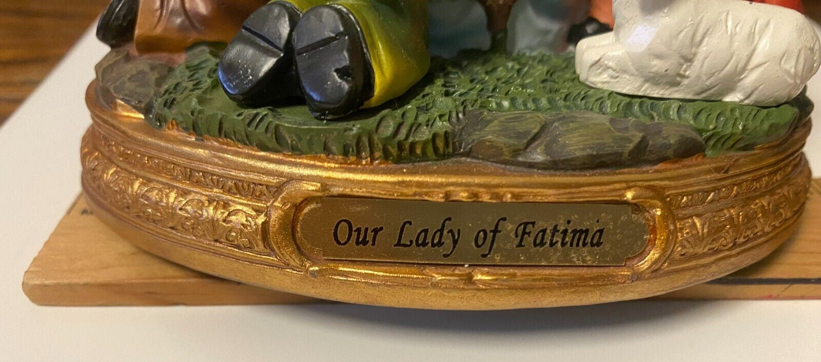8-inch Our Lady of Fatima statue with children, Christian religious collectible by Bob and Penny Lord Journeys of Faith