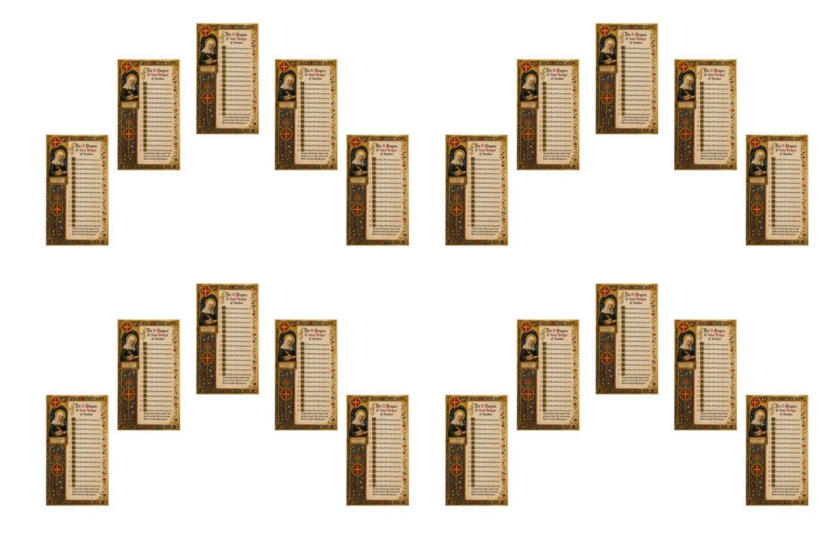15 Prayers of Saint Bridget of Sweden 20Pack