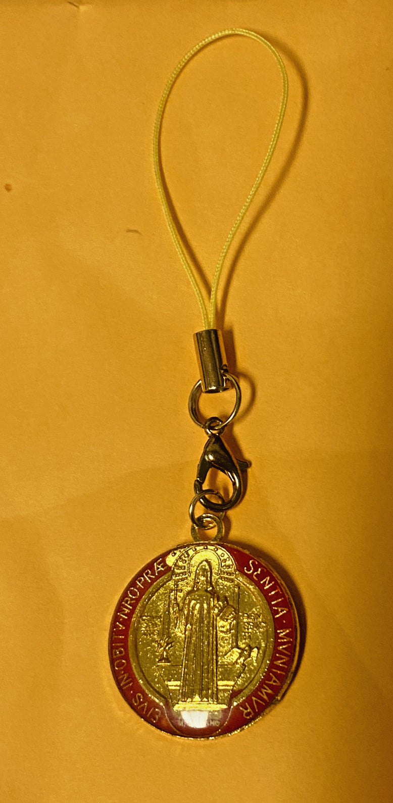 Saint Benedict Medal Phone Charm,  New from Japan #GFTSHP - Bob and Penny Lord