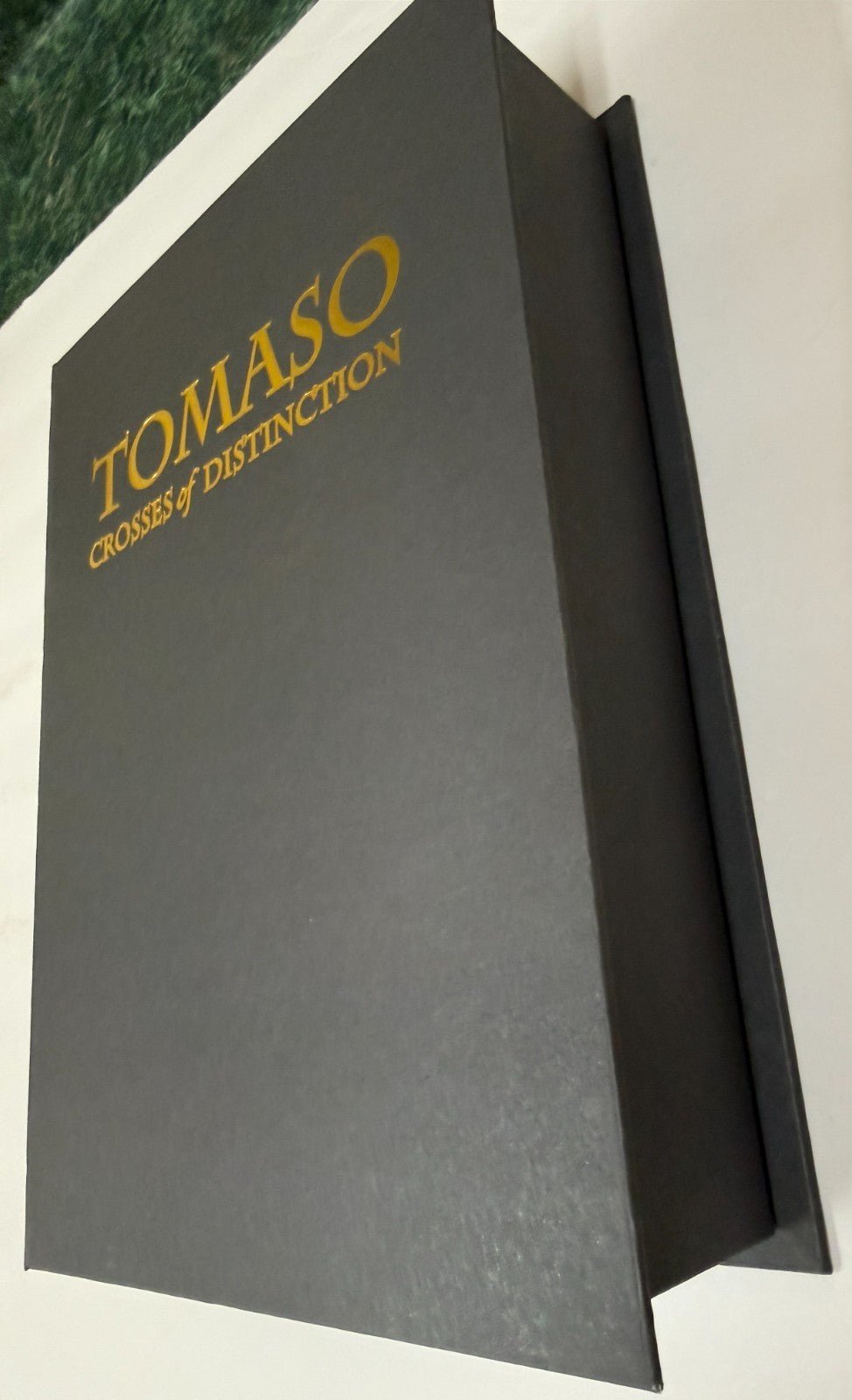 Off-White Graduation Gift Box Cross by Tomaso, New #AB-147