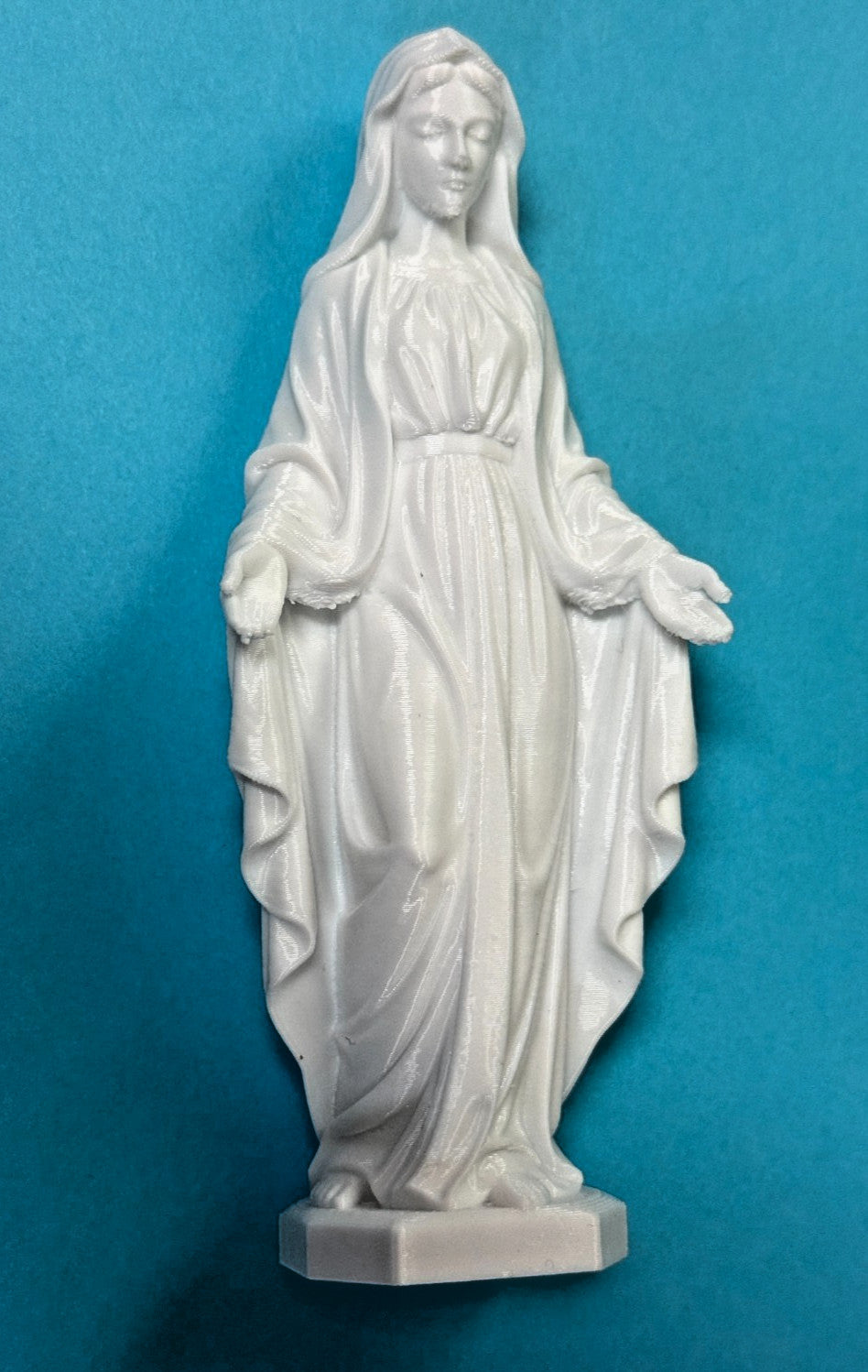 Blessed Mother Mary Plastic 5" Statue, New #AB-464-R2