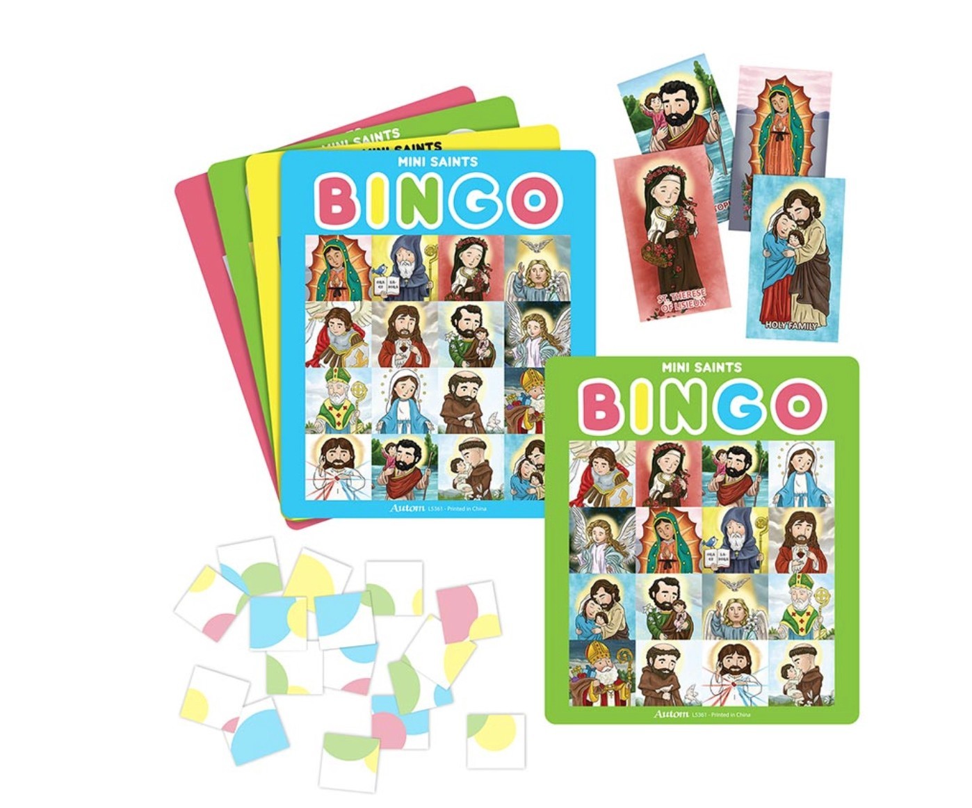 Bingo Game Set with Mini Saints for Children, New #AB-368-R2 - Journeys of Faith