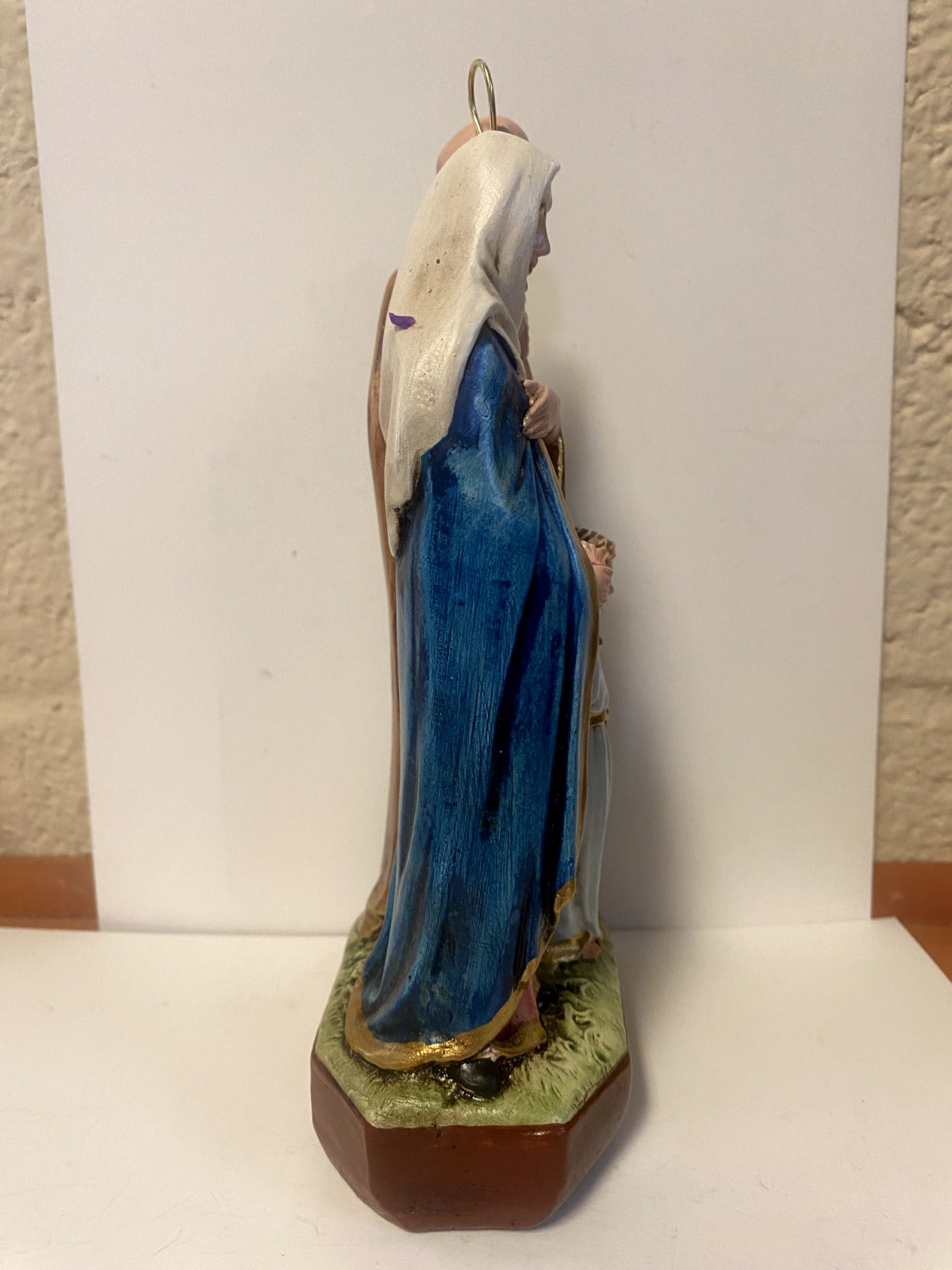 Sts. Anne & Joaquim Hand Painted 8" Statue, New From Colombia #L020 Free Shipping