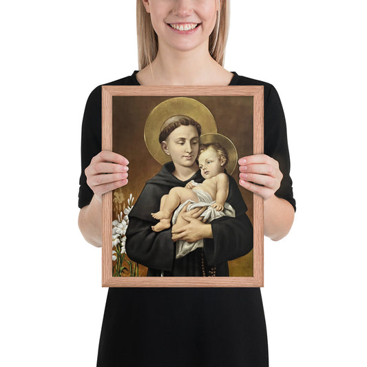 Saint Anthony Framed poster - Journeys of Faith