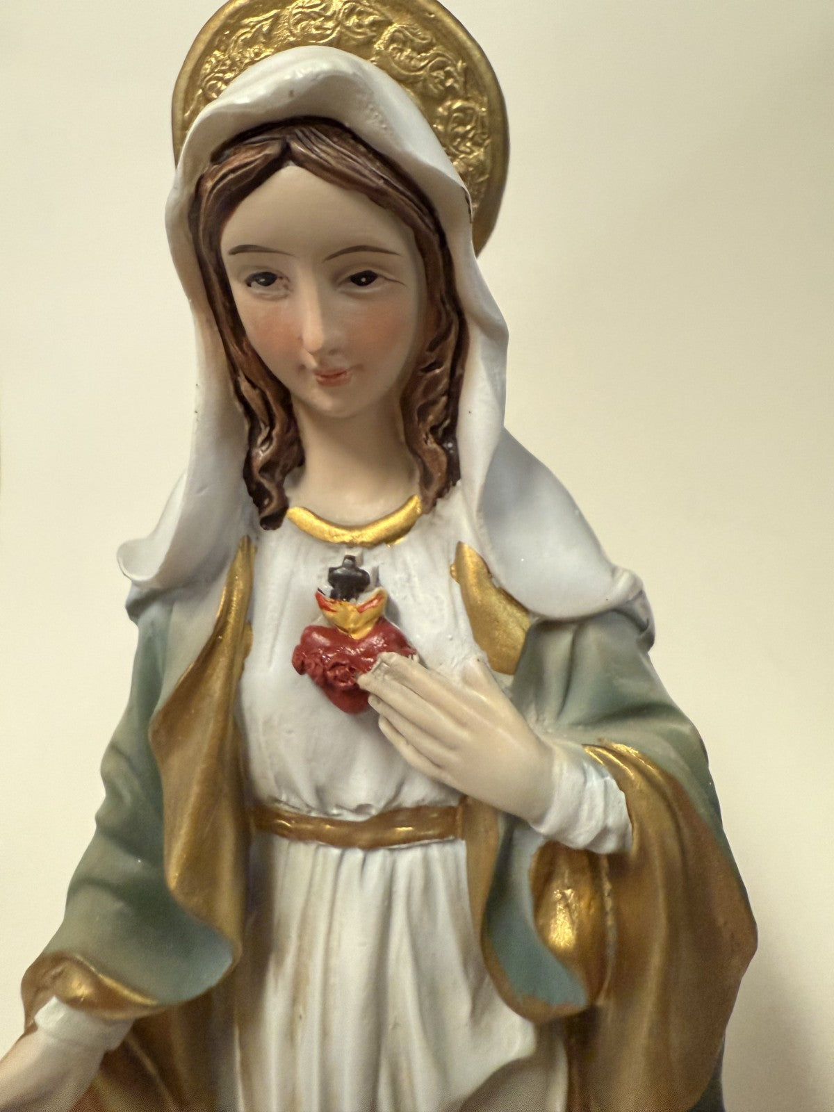 Immaculate Heart of Mary 8" Statue, New #AB-182 - Journeys of Faith
