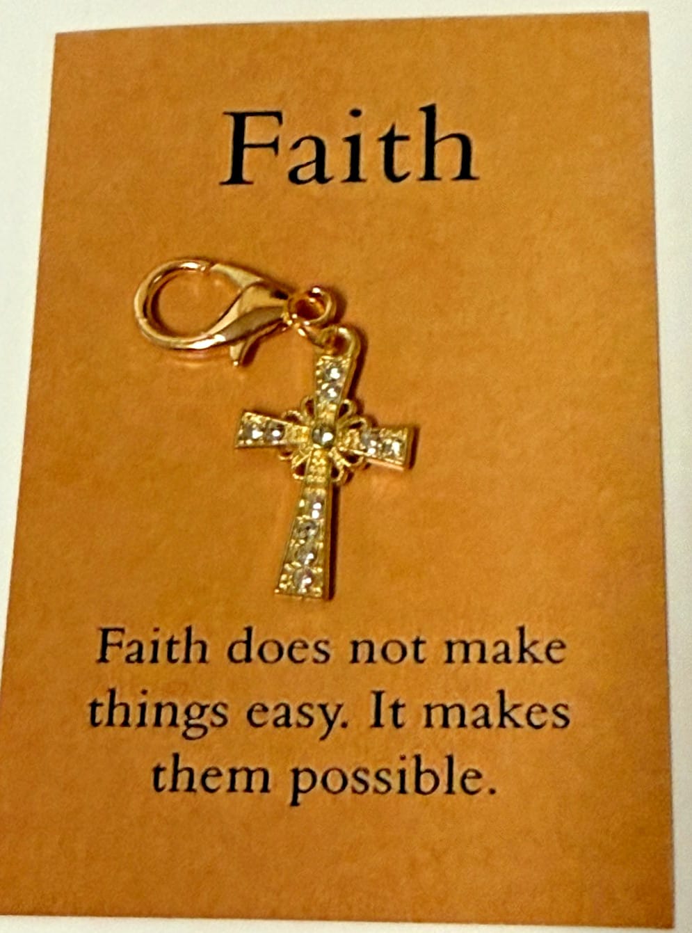 Crystal Cross Devotional Clip, New #Gftshp-137 Journeys of Faith Collectibles:Religion & Spirituality:Christianity:Medals