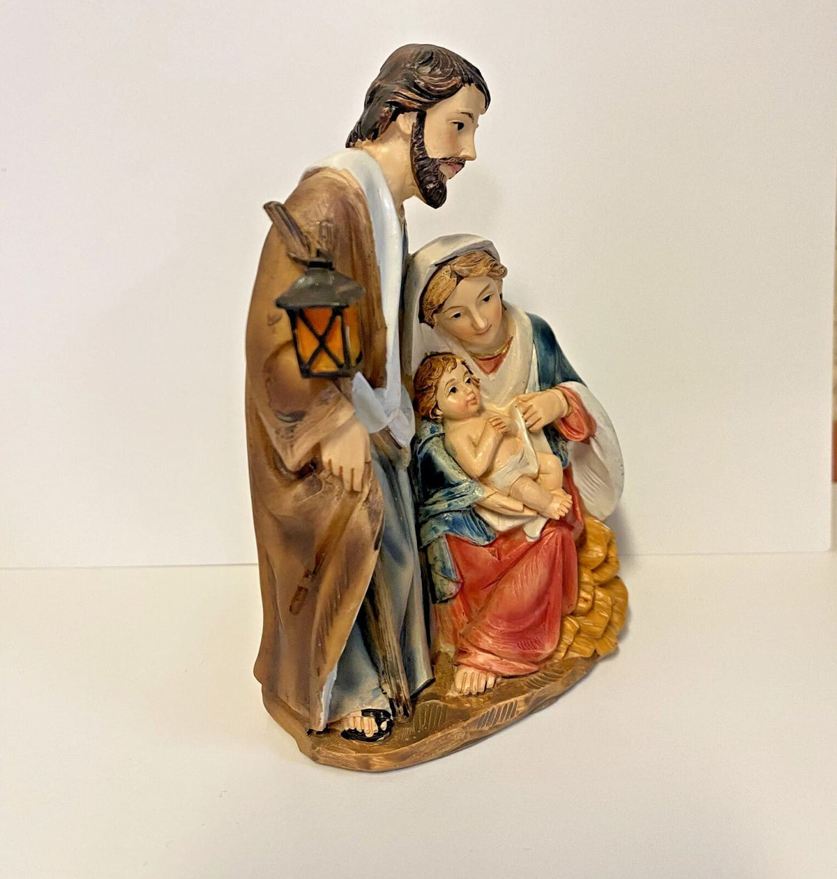 Seated Mary Nativity figurine, 4.25 inches, from Bob and Penny Lord Journeys of Faith, part of Christian religious collectibles.