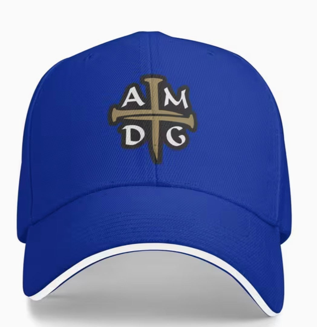"For the Great Glory" AMDG Baseball Royal Blue, New #Gftshp-279 - Journeys of Faith