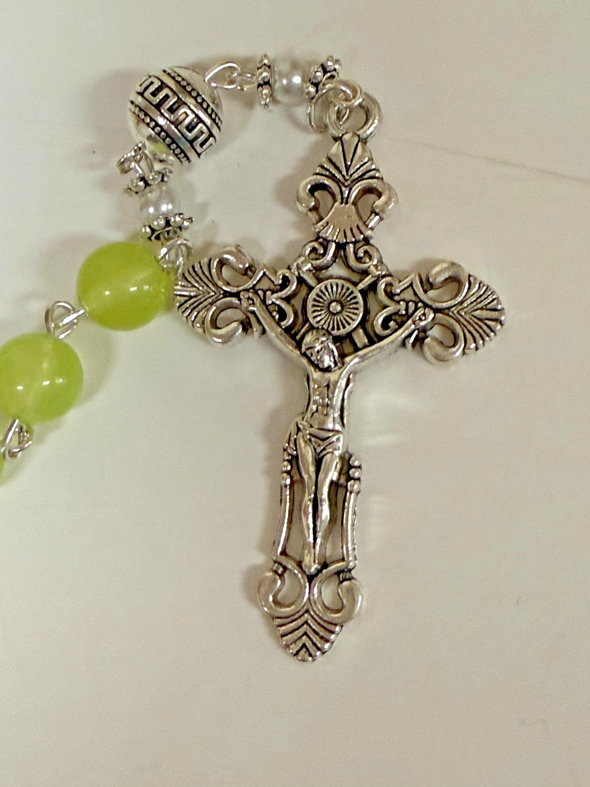 Seafoam Green Rosary,  New Gftshp-65 - Journeys of Faith