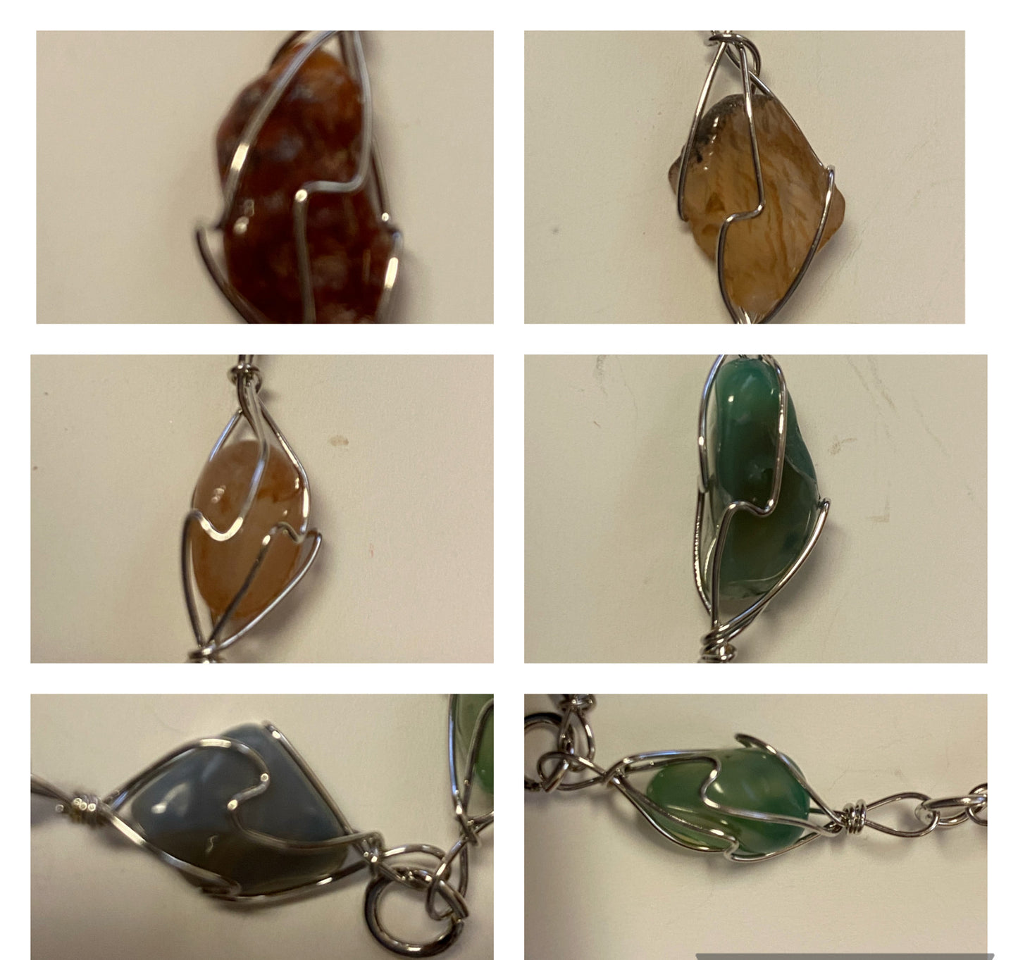 Stone Silver Tone 22" Necklace, New from Bethlehem #1 - Journeys of Faith