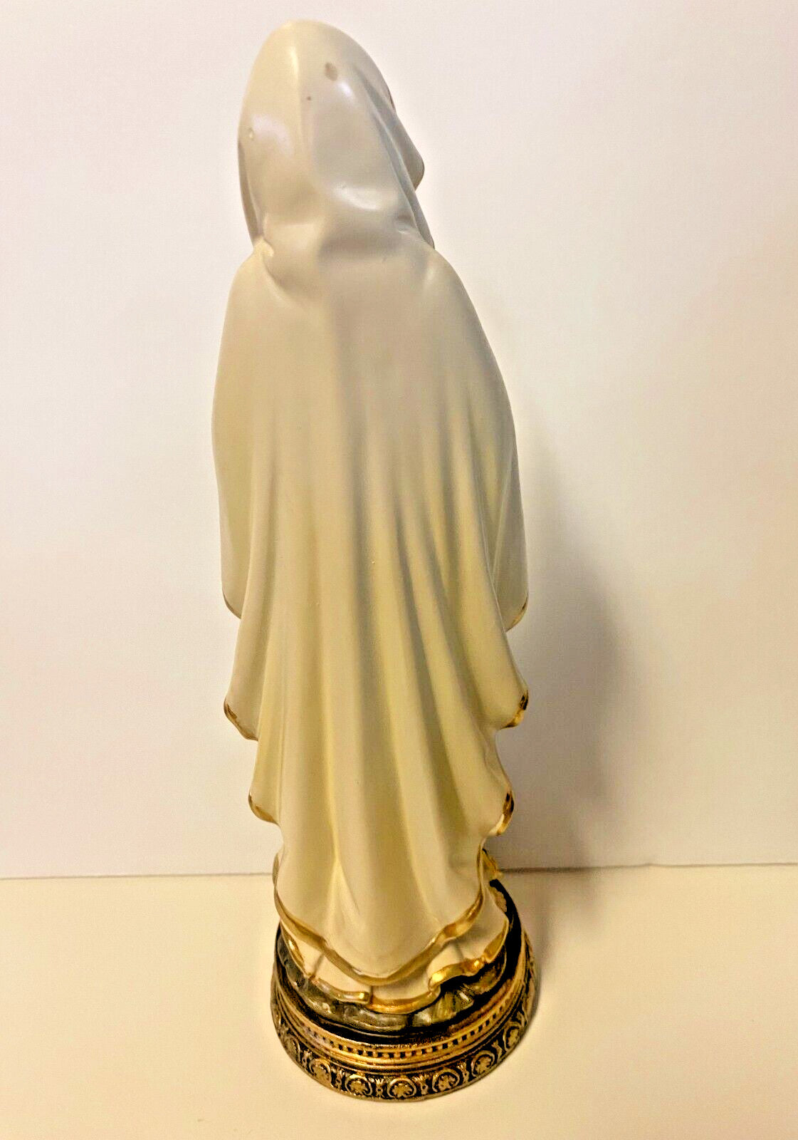 8-inch resin Our Lady of Lourdes religious statue by Journeys of Faith, depicting the Virgin Mary in a serene pose.