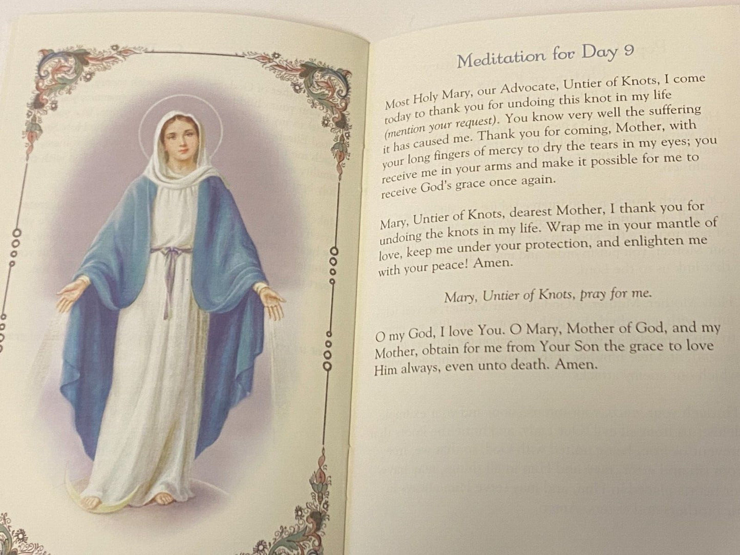 Our Lady Undoer (Untier) of Knots Novena Booklet, New