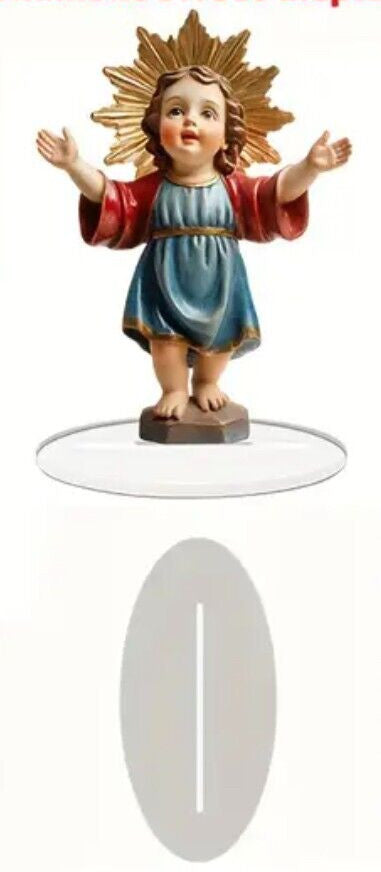 Flat acrylic image of the Divine Child Jesus collectible, featuring a 2D religious depiction in vibrant colors.
