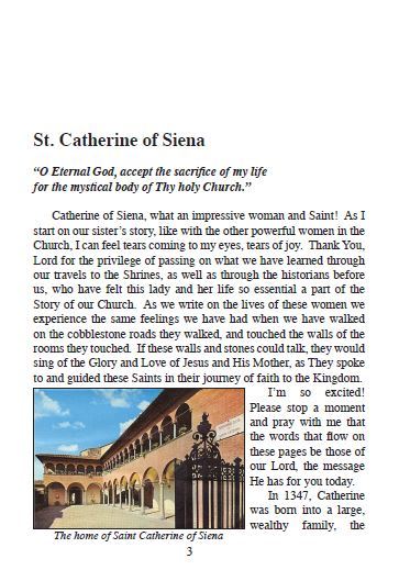 Saint Catherine of Siena Pamphlet/Minibook, by Bob and Penny Lord, New - Journeys of Faith