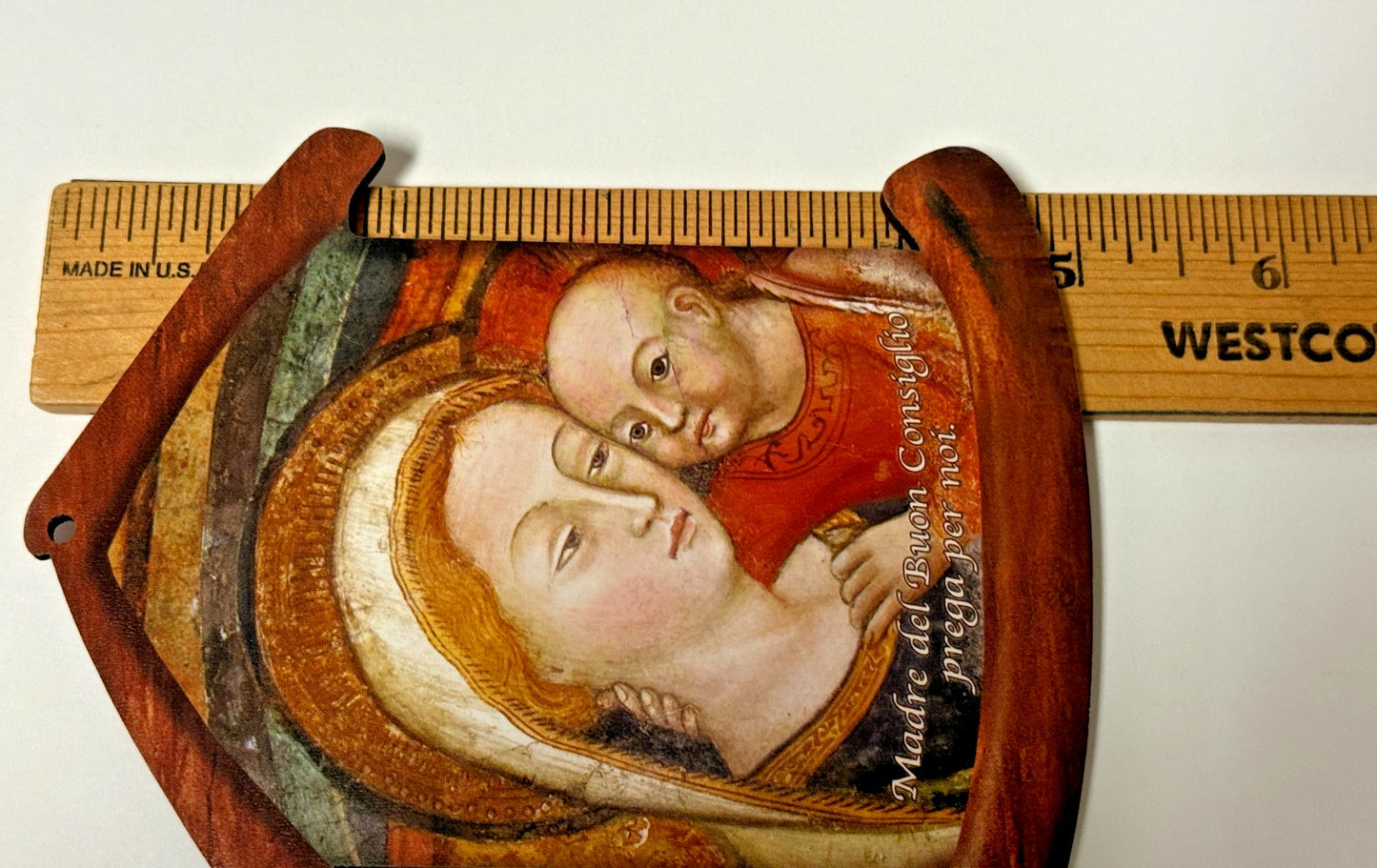 Our Lady of Good Counsel Wood 5" Image, New #Gftshp-216