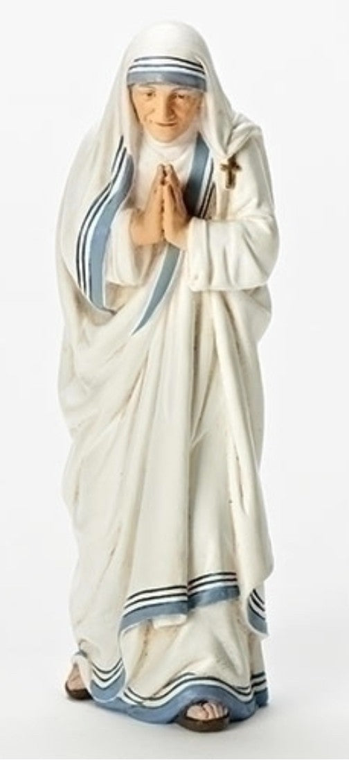 Saint Mother Teresa of Calcutta 5.5-inch collectible statue by Bob and Penny Lord, featuring a detailed depiction of Mother Teresa.