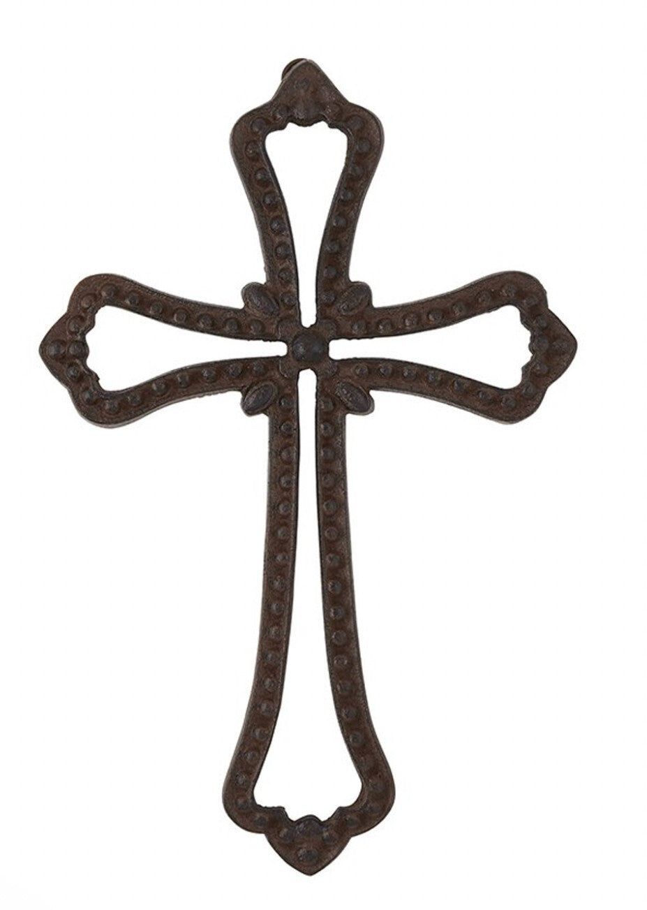 Cast Iron 12" Wall Cross, New #AB-263-2