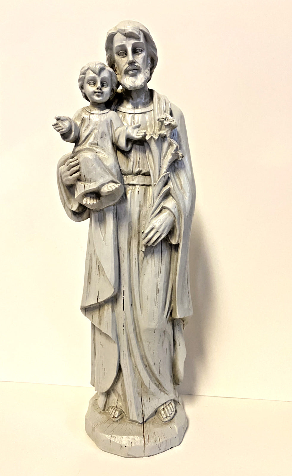 Saint Joseph with Child Stone Finish 8" Statue, New #AB-184 - Bob and Penny Lord