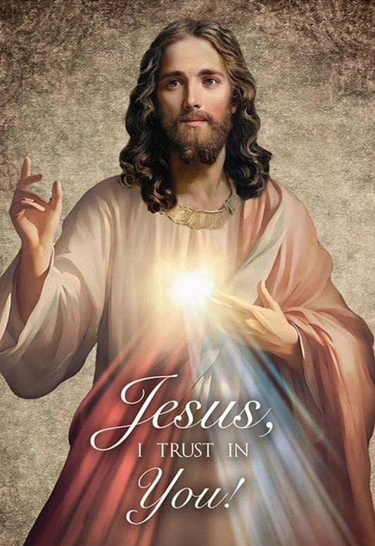 Divine Mercy 5" Wood Plaque, New #AB-301-2/R2 Bob and Penny Lord Journeys of Faith Collectibles:Religion & Spirituality:Christianity:Posters, Prints & Pictures