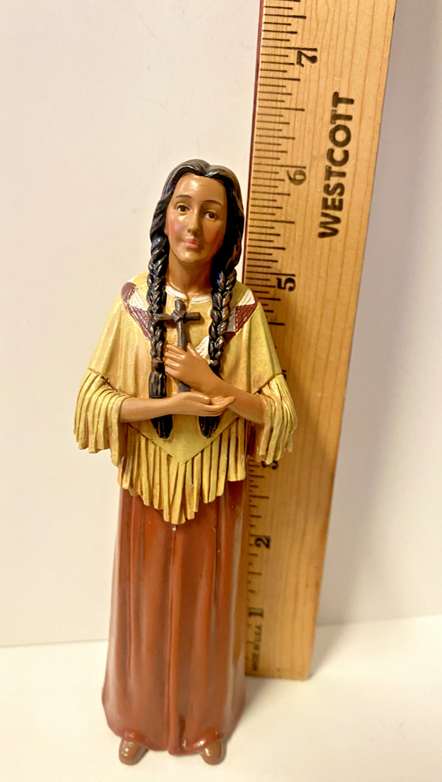 Saint Kateri Tekakwitha Statue  6" New - Bob and Penny Lord