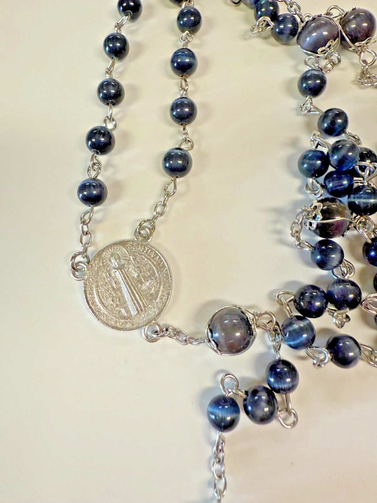 Saint Benedict Wire Wrapped Rosary,  New #Gftshp-59 - Journeys of Faith