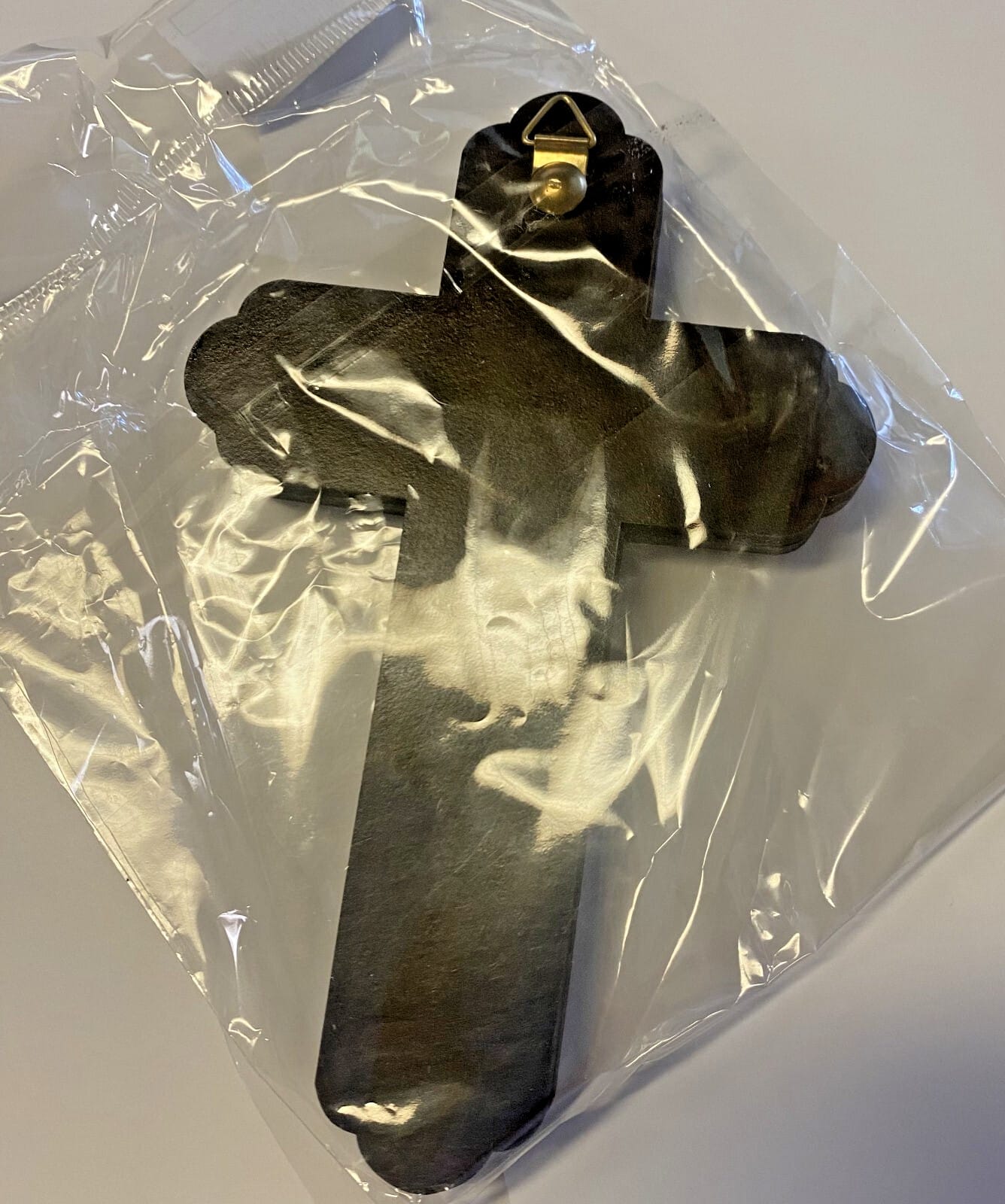 Olive Wood Nativity 6" Small Cross, New #AB-345-R2 Roman Collectibles:Decorative Collectibles:Other Decorative Collectibles