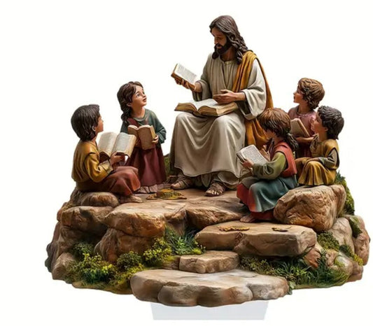 Jesus Teaching the Children,  2D Flat Acrylic Image, New, #ALM-020-R2 - Journeys of Faith