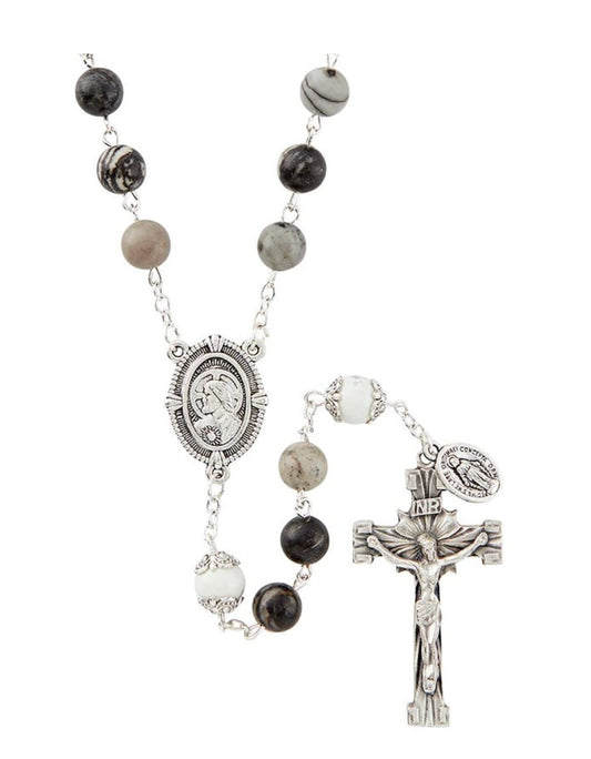 Zebra Japer Stone Beads Rosary, New #Gftshp-56 Journeys of Faith Collectibles:Religion & Spirituality:Christianity:Rosaries