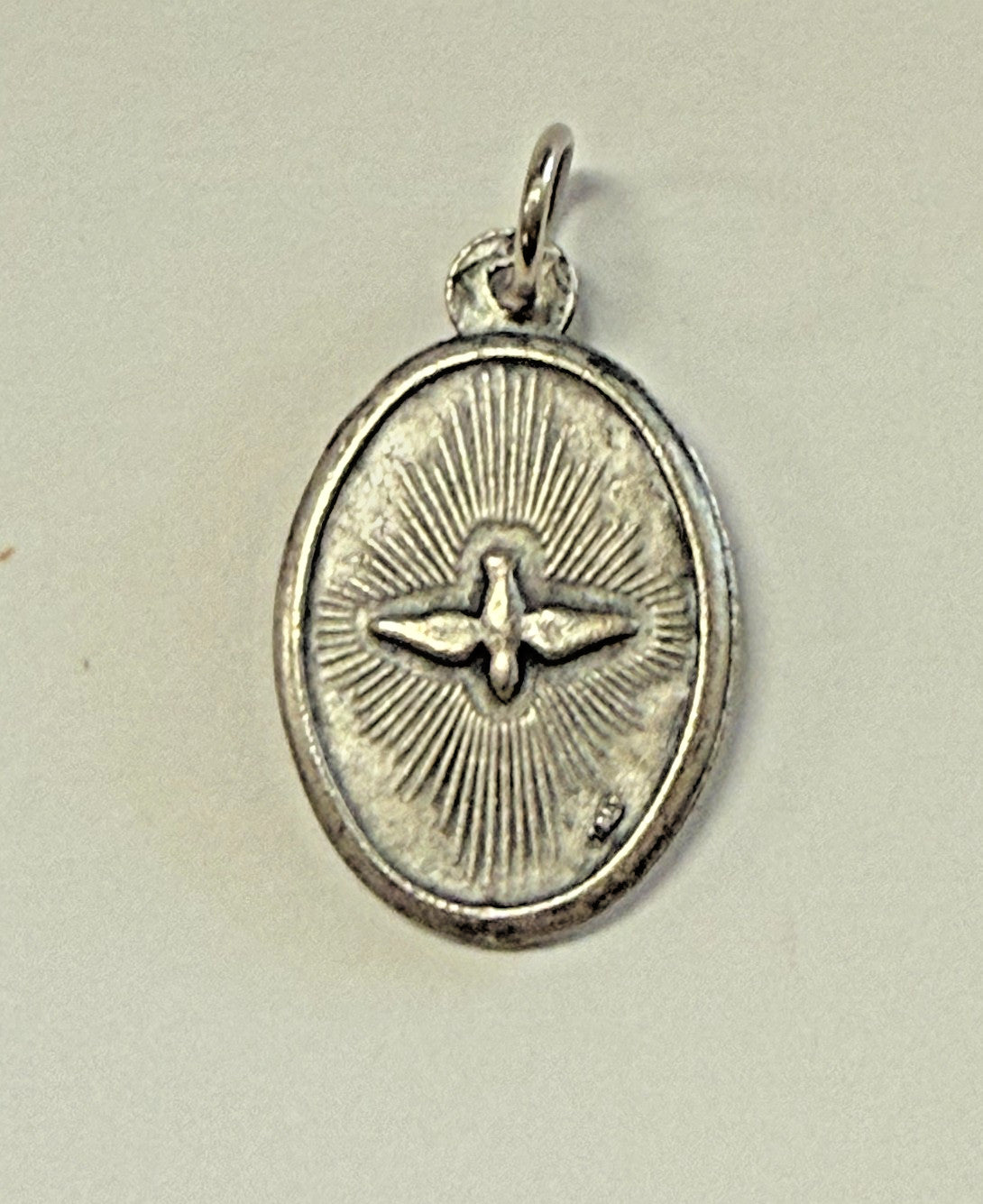 Holy Family and Holy Spirit medal from Bob and Penny Lord, Christian religious medal, detailed religious collectible from Italy