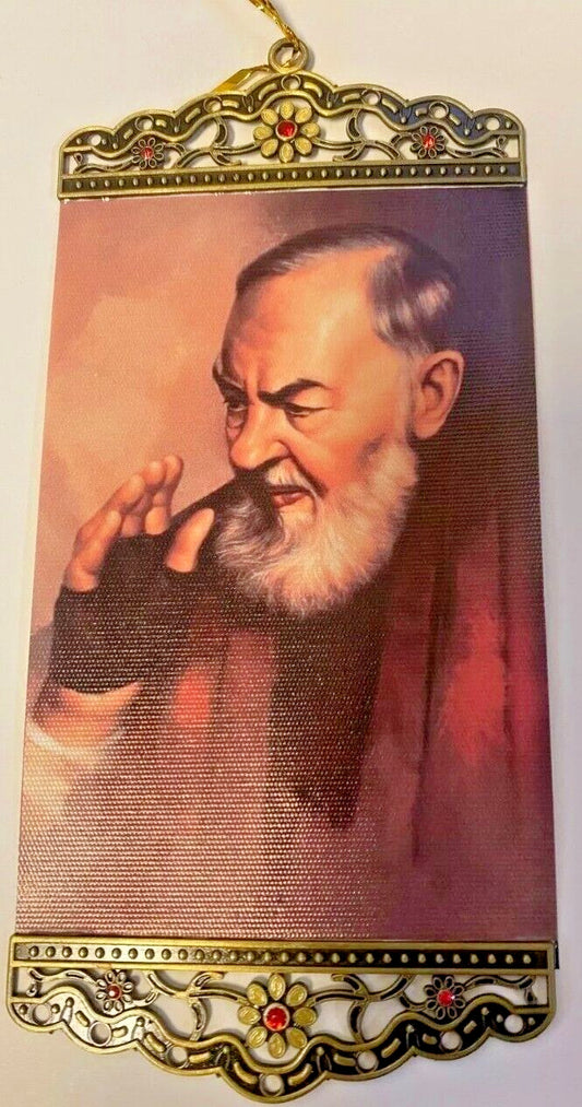 Padre Pio Small Canvas, New #AB-026-3 - Journeys of Faith