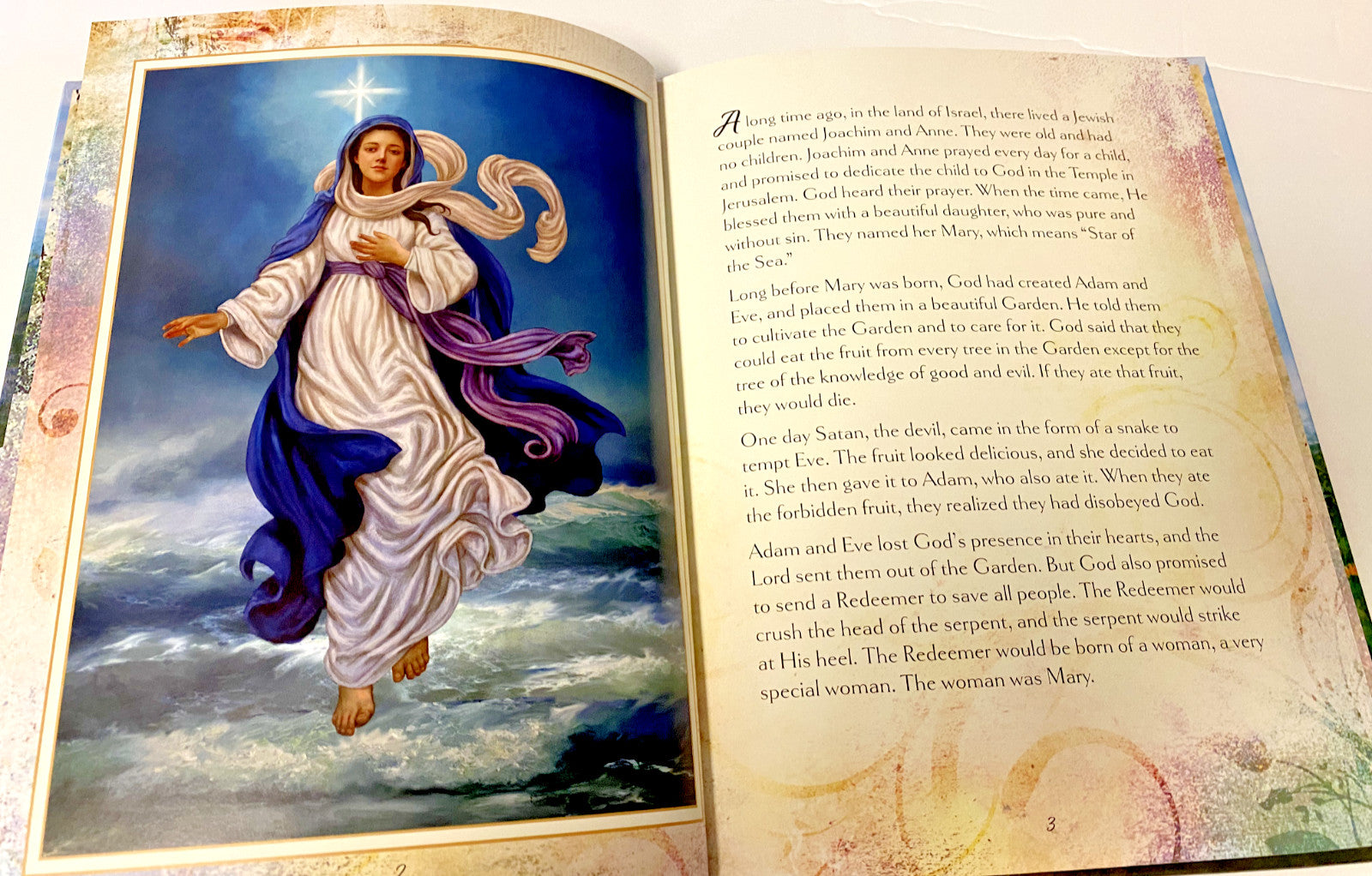 Children's Mary of Nazareth book by Bob and Penny Lord, featuring colorful religious illustrations and Christian storytelling.
