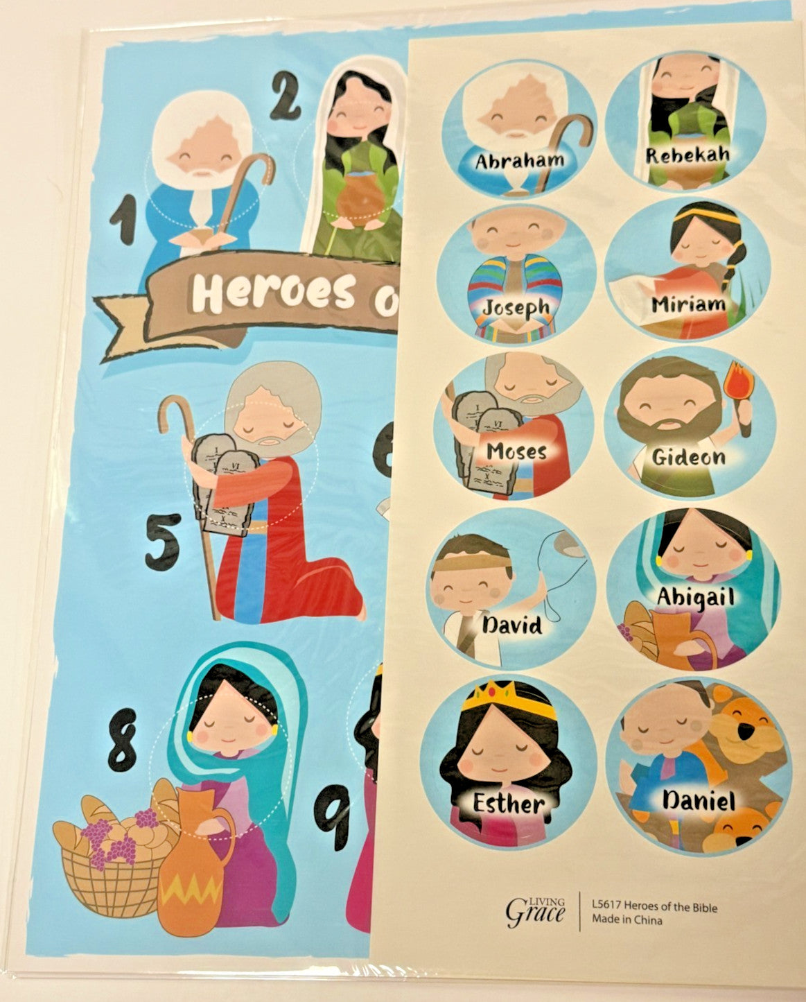 Heroes of the Bible Stickers for Children, New #Gftshp-189