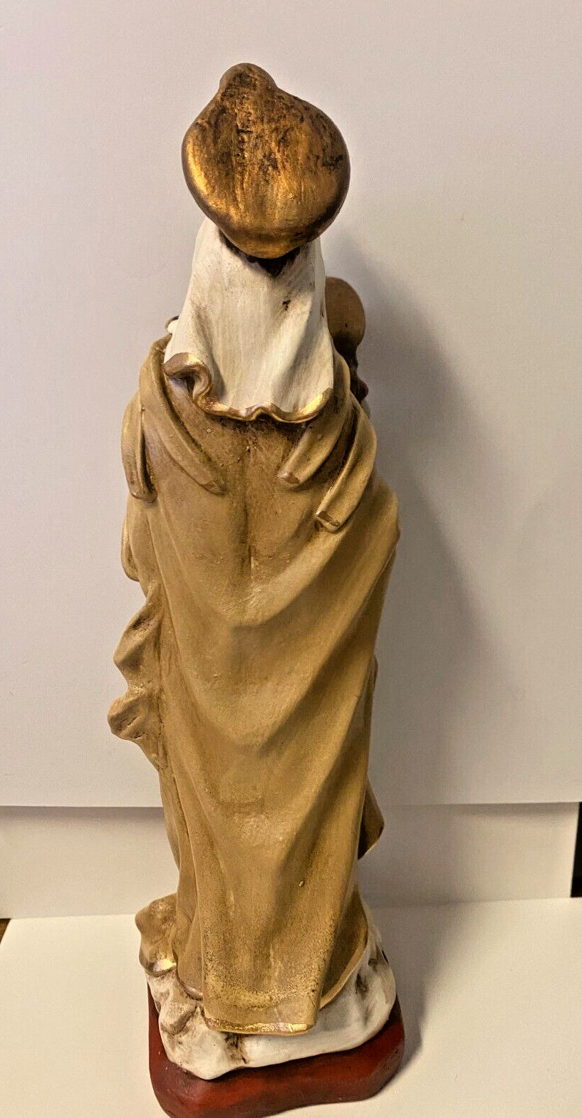 Our Lady Mary Star of the Sea Hand Painted 10.5" Statue, From Colombia #L013/586 - Journeys of Faith