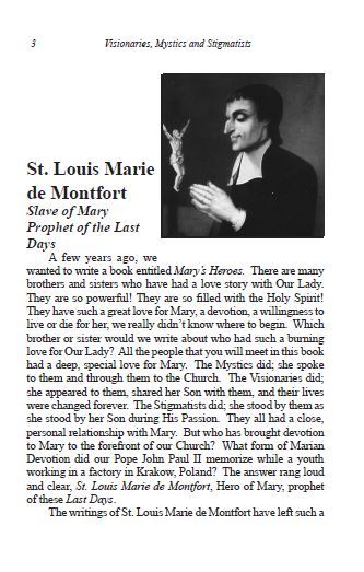 Saint Louis Marie de Montfort Pamphlet/Minibook, by Bob and Penny Lord - Journeys of Faith